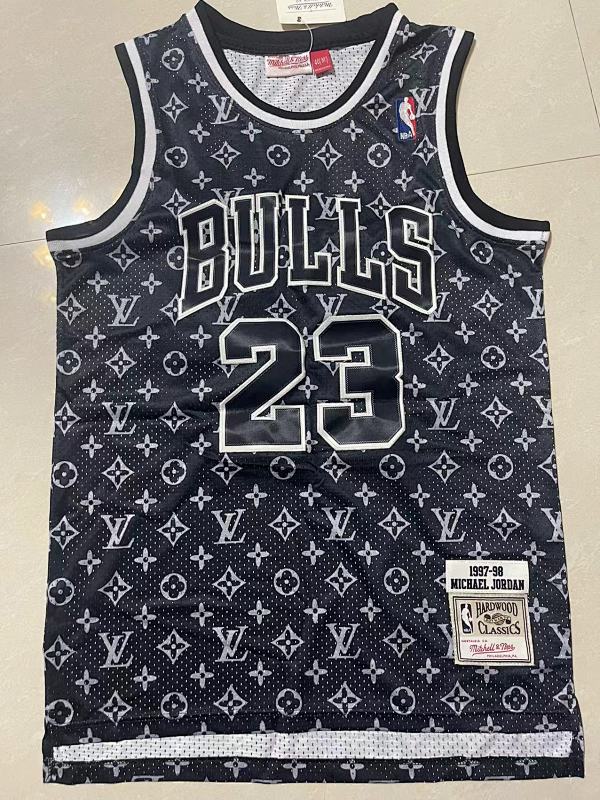 Bulls Retro Embroidery Jersey S-2XL