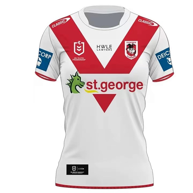 St. George Illawarra Dragons Home Rugby Jersey S-5XL S-5XL