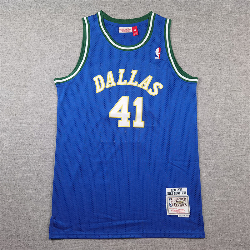 Dallas Mavericks Retro Embroidery Jersey S-2XL