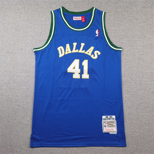 Dallas Mavericks Retro Embroidery Jersey S-2XL