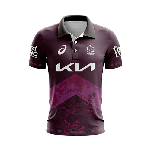 Brisbane Broncos Polo Rugby Jersey S-5XL Polo S-5XL