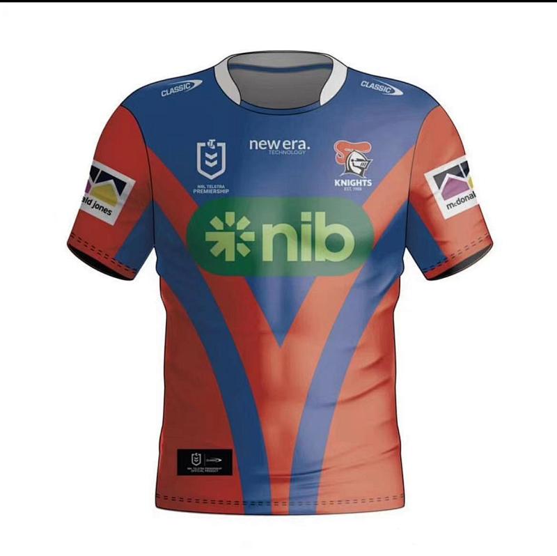 Newcastle Knights Home Rugby Jerseys S-5XL S-5XL