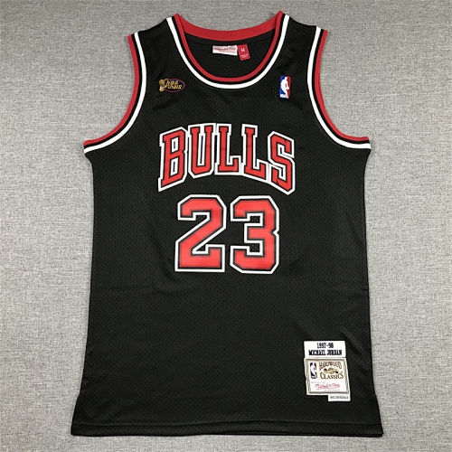 97-98 Bulls Retro Embroidery Jersey S-2XL