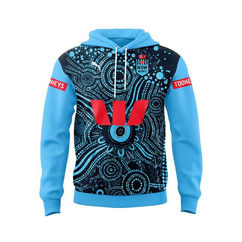 Nsw Blues Embroidery Hoodie S-3XL