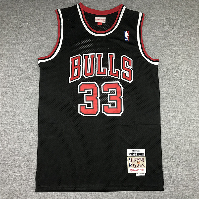 97-98 Bulls Retro Embroidery Jersey S-2XL
