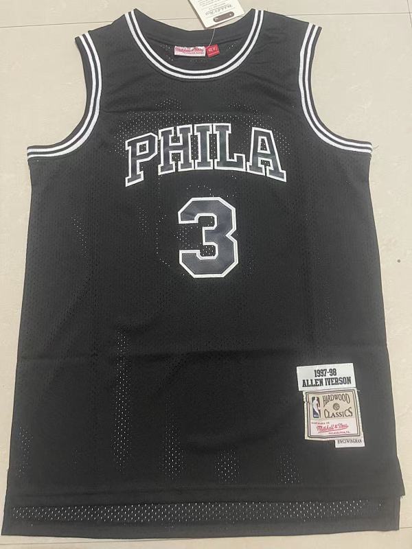 97-98 76ers Retro Embroidery Jersey S-2XL 76