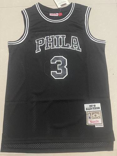 97-98 76ers Retro Embroidery Jersey S-2XL 76