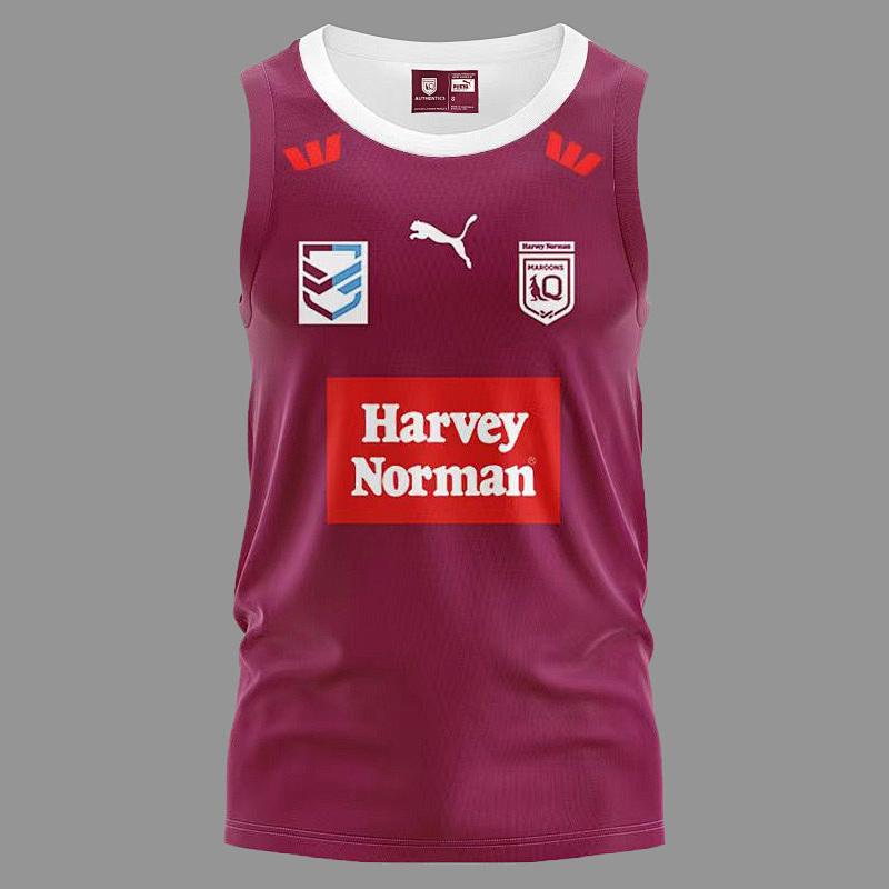 Qld Maroons Home Vest Rugby Jerseys S-3XL S-3XL