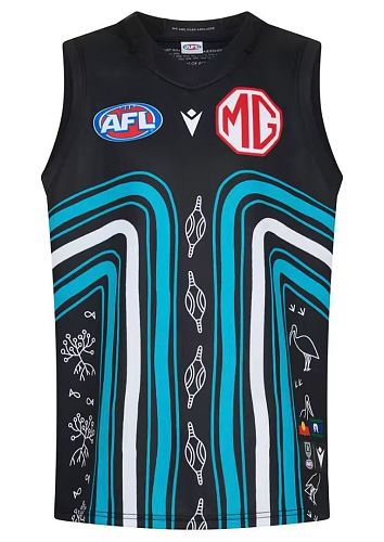 Port Adelaide-Power Vest Jersey S-3XL - Afl