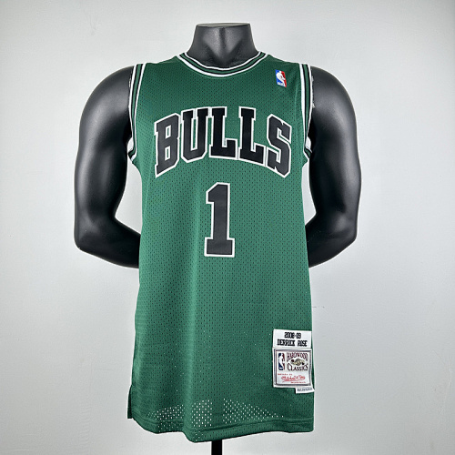 08-09 Bulls Retro Embroidery Jersey S-2XL
