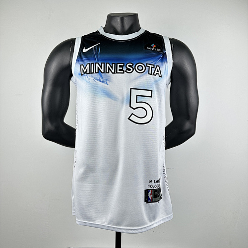 Timberwolves City Edition Embroidery Jersey S-2XL