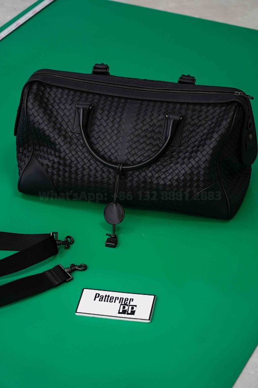 BV Intrecciato Duffle Bag With Intrecciato VN Calfskin Leather