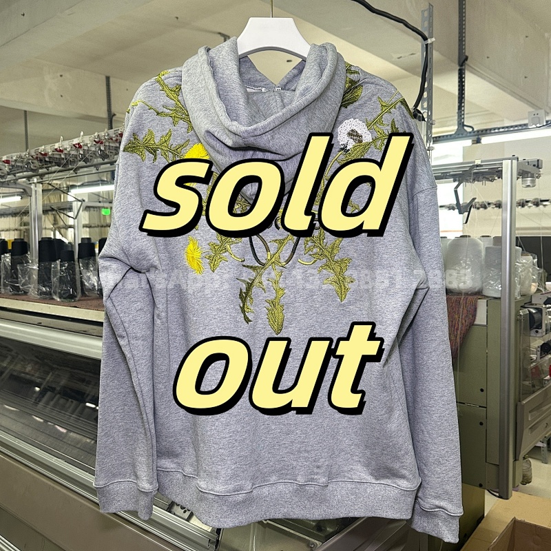 LoeW Floral-print Pullover Hoodie