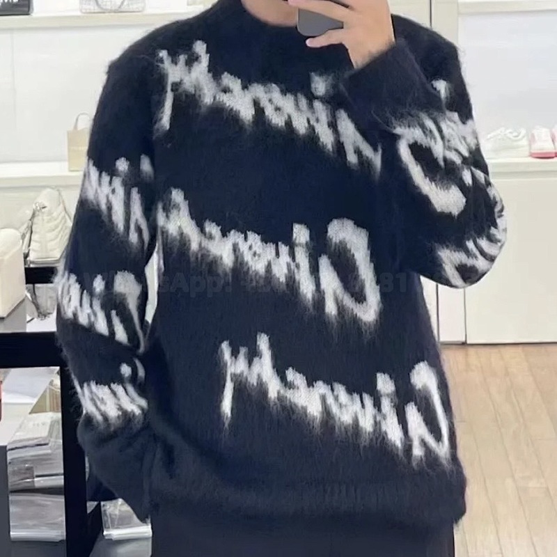 Givenchy Black Intarsia Sweater