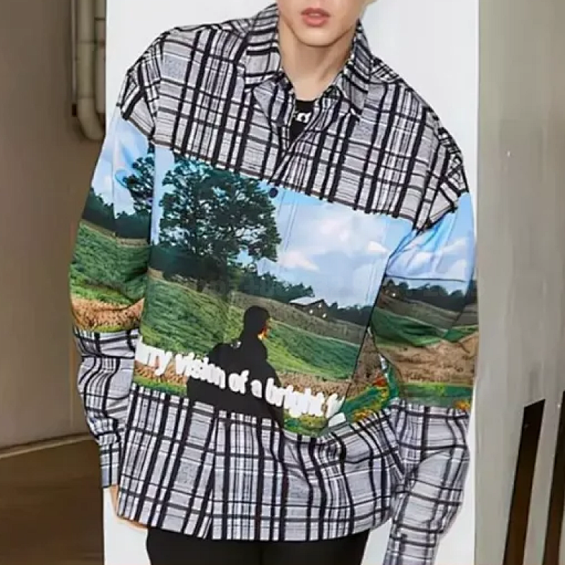 Louis Printed Cotton Overshirt3