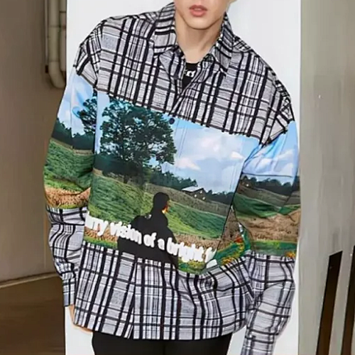 Louis Printed Cotton Overshirt3
