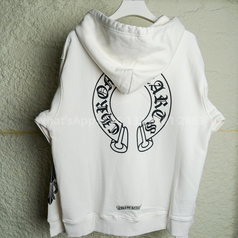 Chrom Heart Black Horseshoe Hoodie
