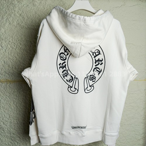 Chrom Heart Black Horseshoe Hoodie
