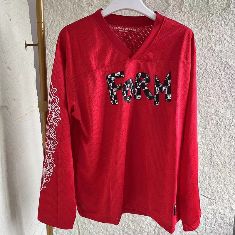 Chrome Hearts CH Red Long Sleeved Jersey