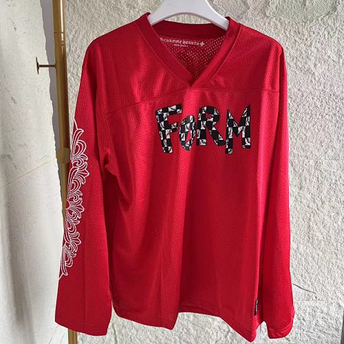 Chrome Hearts CH Red Long Sleeved Jersey