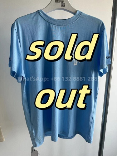 Chrome Hearts CH Blue Short Sleeved