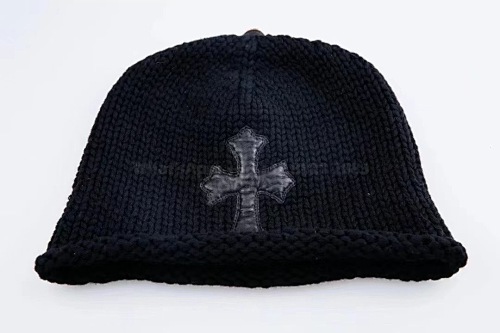 Chrome Heart Cashmere Knit Cap .925 Sterling Silver Hardware Courtesy