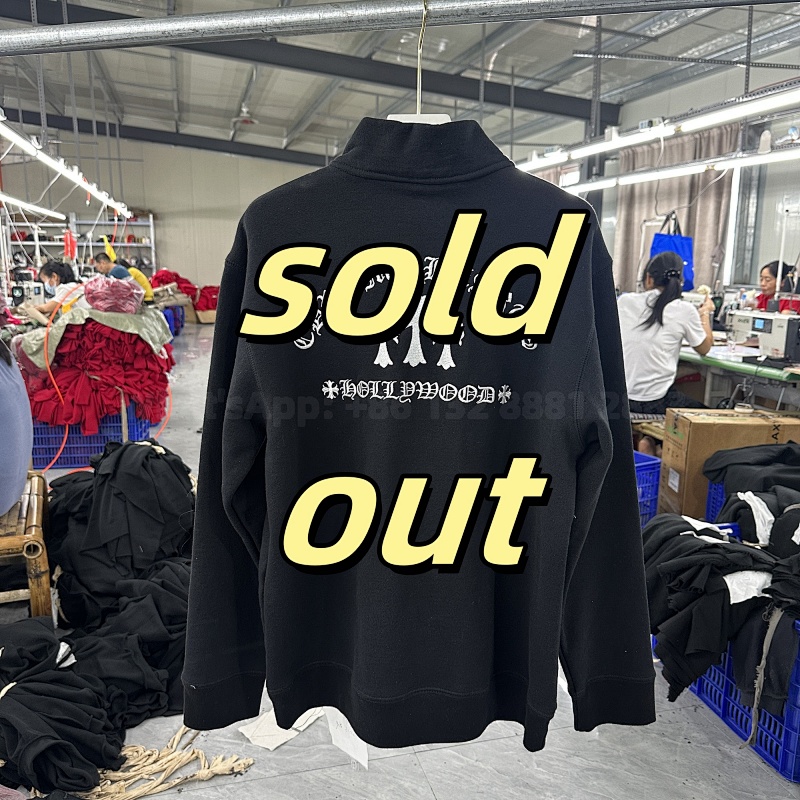 Chrome Hearts CH Premium 1 4 Zip Embroidered