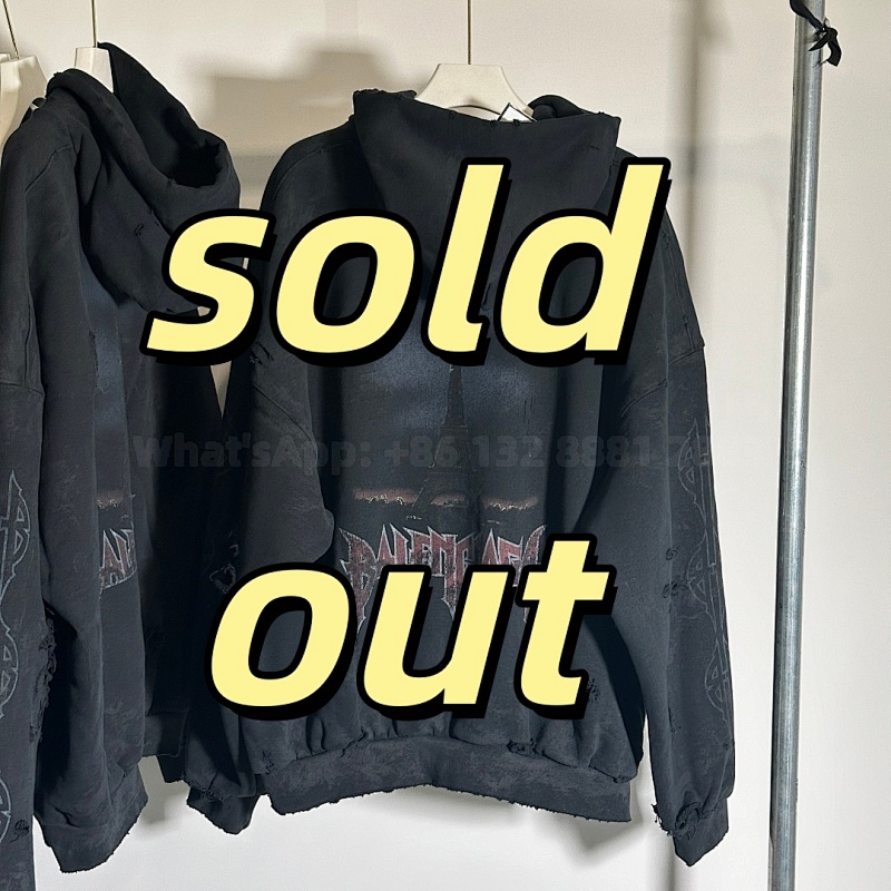 Balenciaga Blcg Paris Moon Zip Up Hoodie Final Retail Materials Version Same Weight As Retail