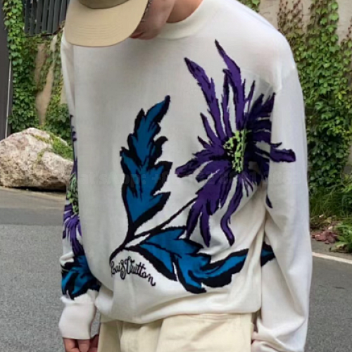 Louis Thistle Intarsia Pullover
