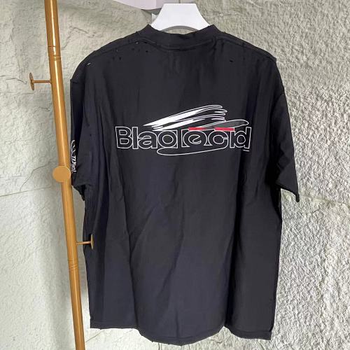 Balenciaga Blcg Black Printed Short Sleeves