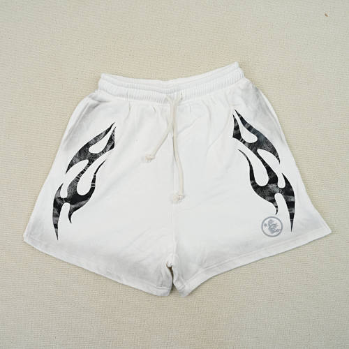 Hellstar Flame Shorts White