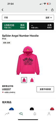 Sp5der Angel Number Hoodie Pink