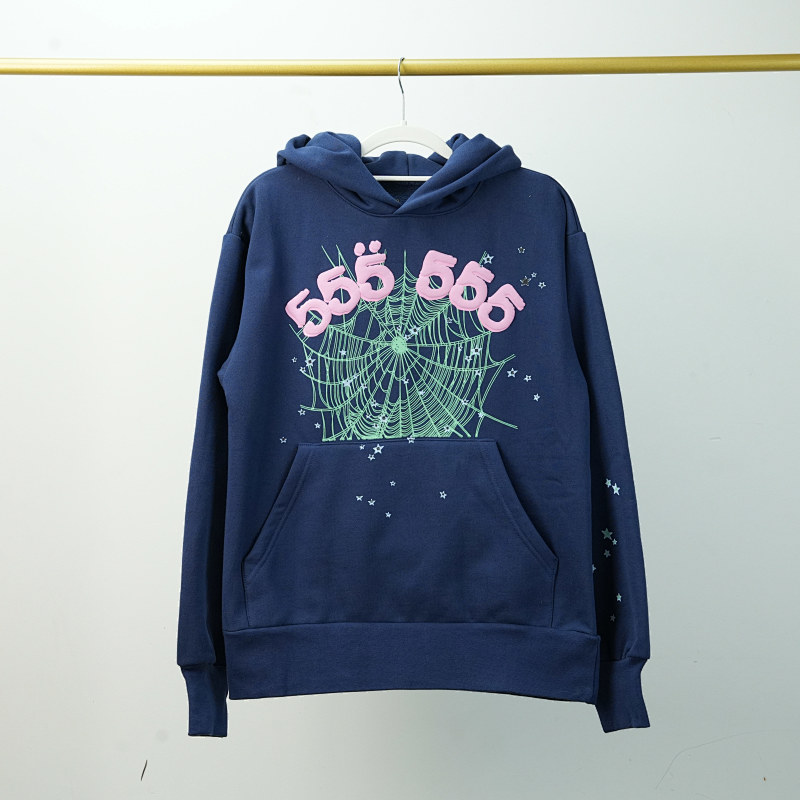 Sp5der Worldwide Red Angel Number Navy