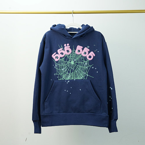 Sp5der Worldwide Red Angel Number Navy