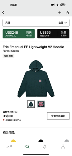 Eric Emanuel EE Lightweight V2 Hoodie