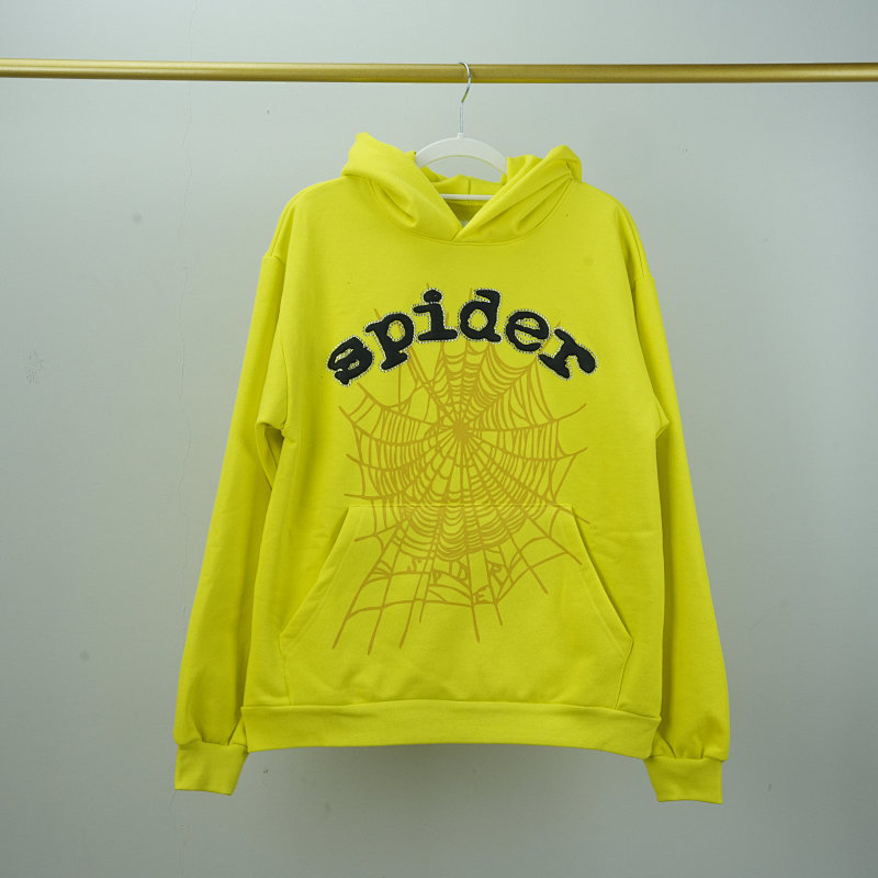 Spider F&amp F Sp5der Hoodie Yellow