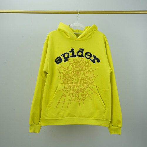 Spider F&amp F Sp5der Hoodie Yellow