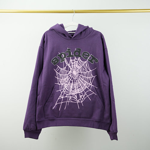 Spider F&amp F Sp5der Hoodie Purple