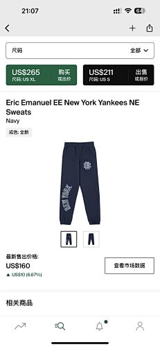 Eric Emanuel New York Yankeees NE Sweats Pants