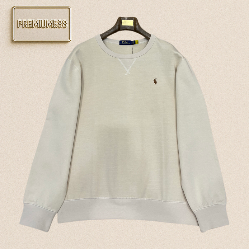 Ralph Lauren Ruff Lauren Horse Logo Round Neck Long Sleeve T-Shirt