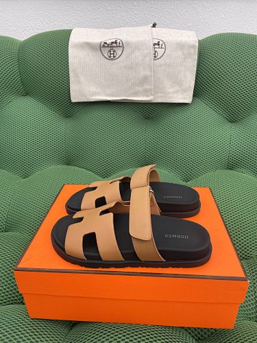 Hermès Herm Ès Chypre Suede And Moedskin Functional Sandals