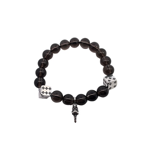 Chrome Hearts CH Rome Hearts Croix Sword Tea Crystal Beads BraceletItem ID