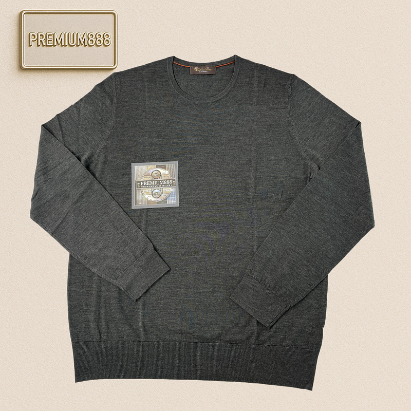 LP Autumn Winter New Collection Icewish Wool Knitwear - Classic Round Neck Long Sleeve Siz