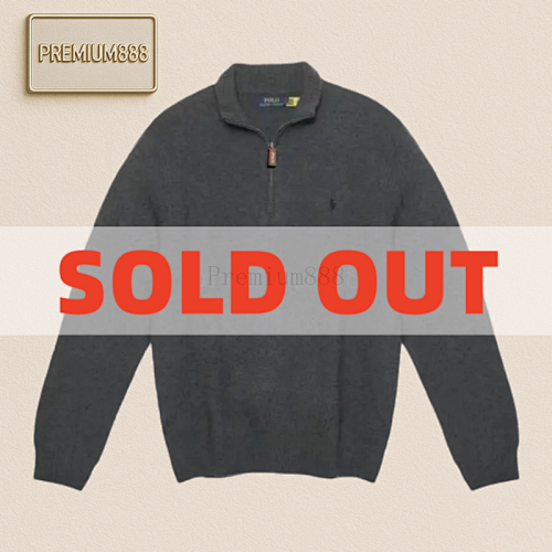 Ralph Lauren Zipper All-wool Sweater