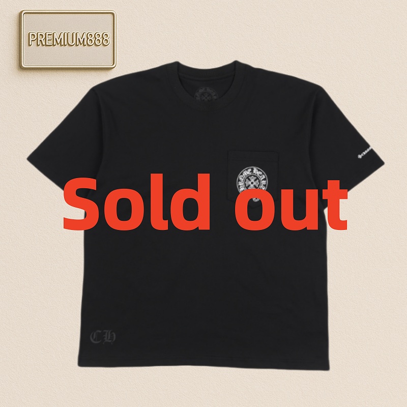 Chrome Hearts Chro Me Hearts Printed Short Sleeves At The Back