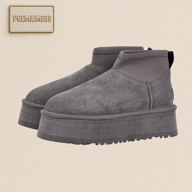 Ugg Pencil Boots With A 5cm Thick Sole And Short Top