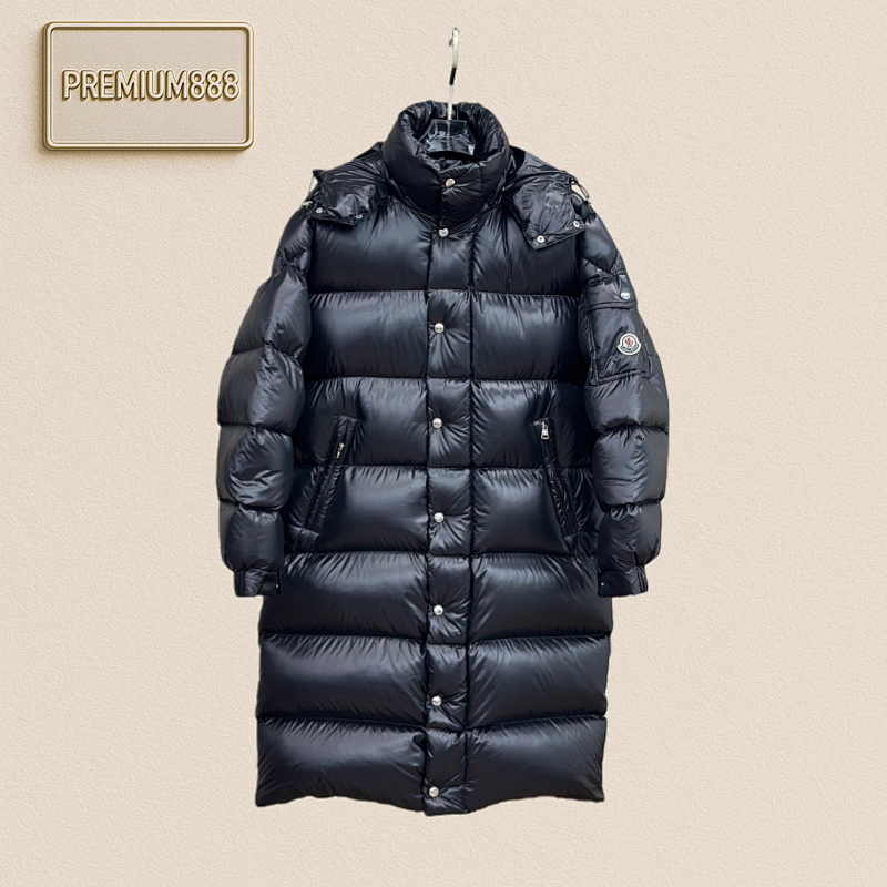 Moncler 23Fw Arm Logo Mayan Long Down Jacket