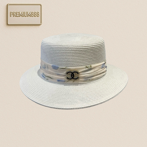 Chanel Flat Top Hat Head Circumference 57cm