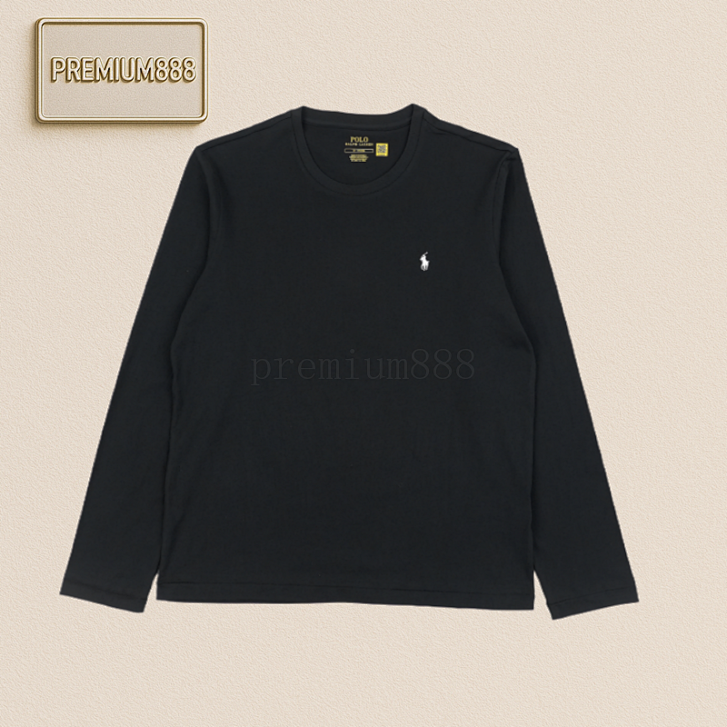 Ralph Lauren Embroidered Round-neck Long-sleeved T-shirt
