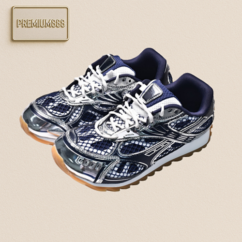 Bottega Veneta Orbit Dark Blue Silver